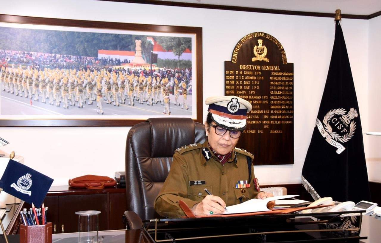 Nina Singh became the first woman to be appointed as Director General of CISF.