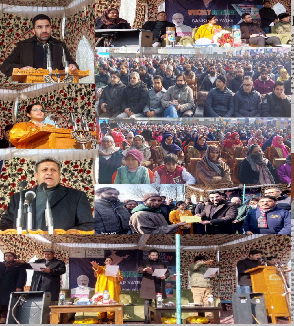 Viksit Bharat Sankalp Yatra concludes at Kupwara on high note; Secretary Tourism attends concluding ceremony