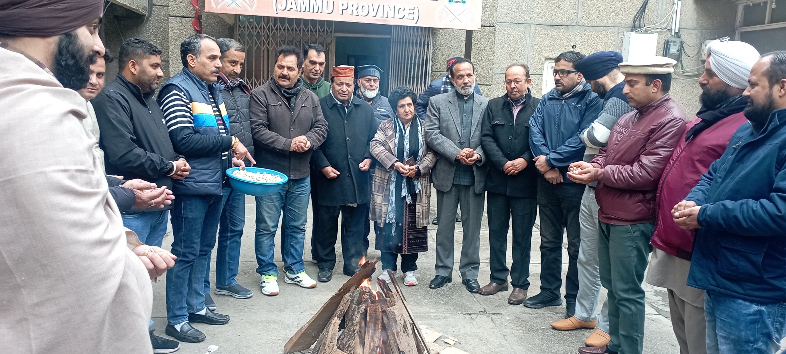 Lohri celebrated at Sher-e-Kashmir Bhavan; NC prays for peace, tranquility