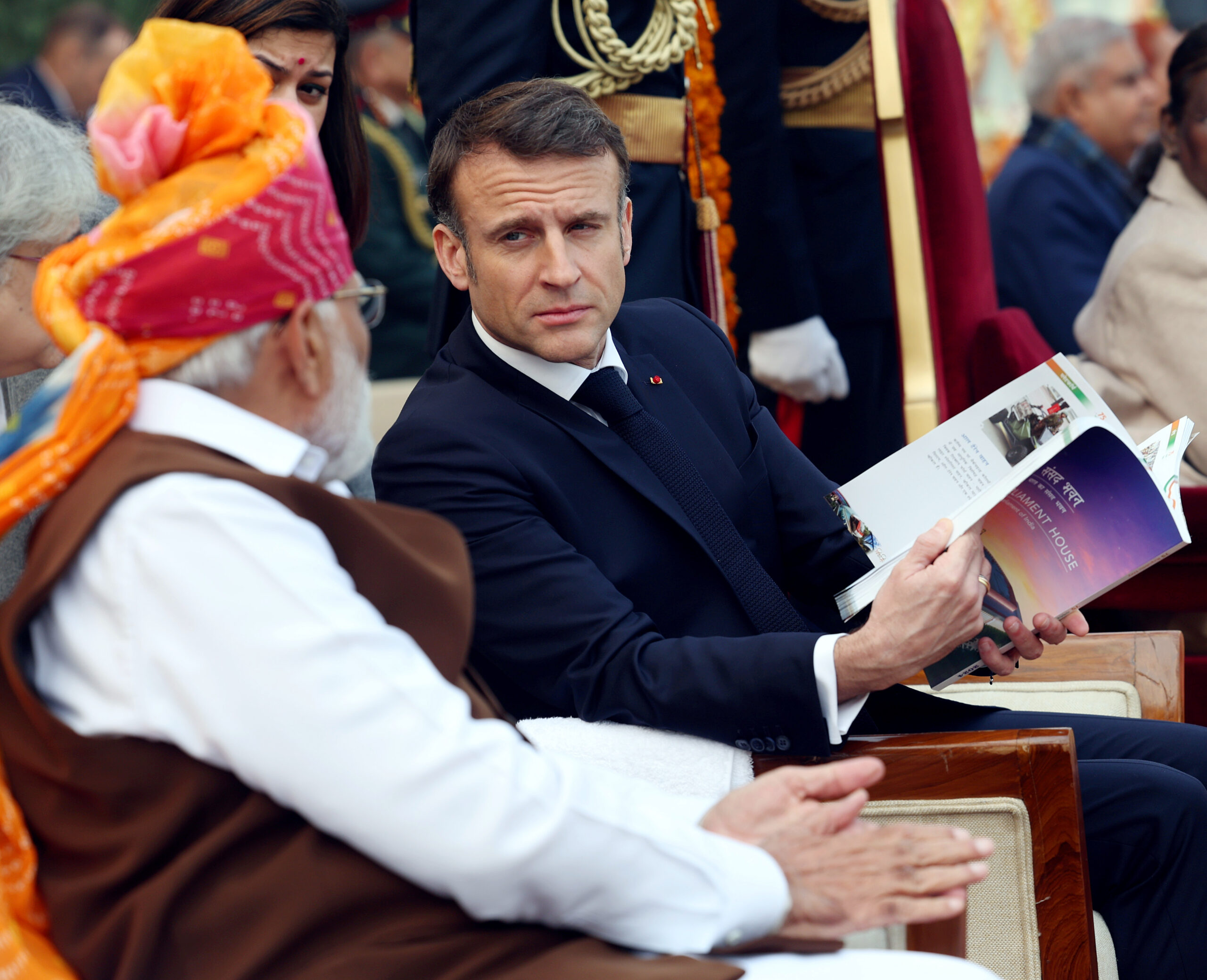 French President Macron arrives in Delhi to participate as chief guest at Republic Day celebrations