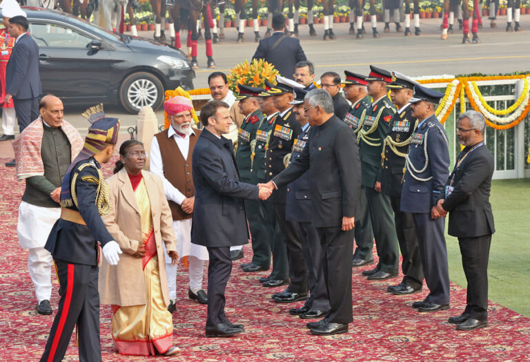 75th Republic Day: French President Macron attends at-home reception hosted by President Murmu