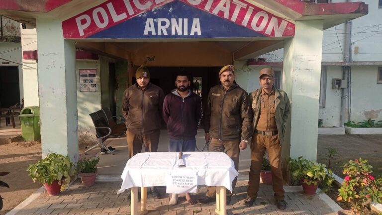 Two hardcore criminals arrested and weapon of offence (toka) recovered