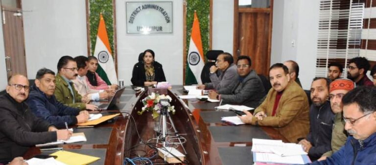 DC reviews physical progress achieved under HADP in Udhampur