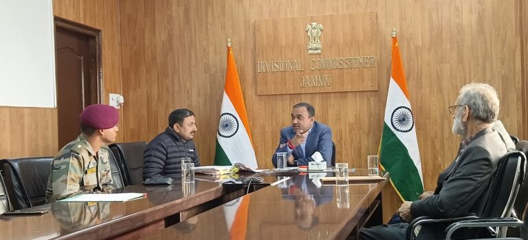 Div Com Jammu chairs meeting of Experts Committee on Road safety constituted by High Court