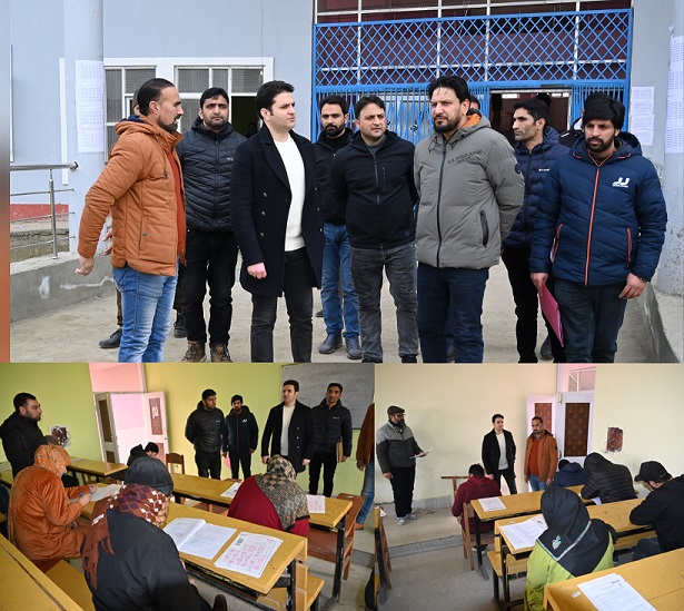 Accounts Assistant Exam held smoothly at 35 centers in Kulgam; DC visits several examination centers