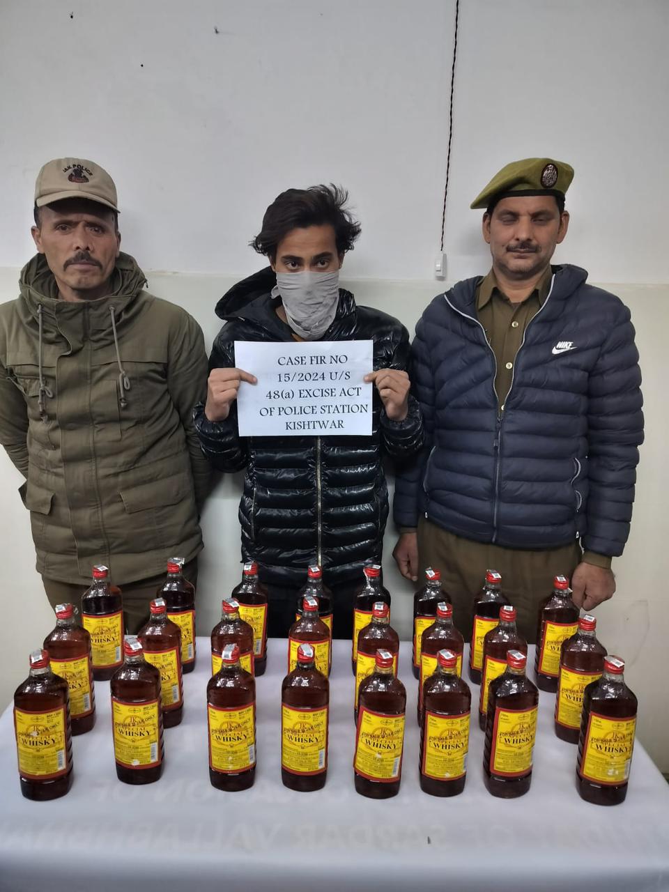 One More Notorious Bootlegger Arrested and Recovered 24 Bottles of JK Desi Whiskey  by Kishtwar Police