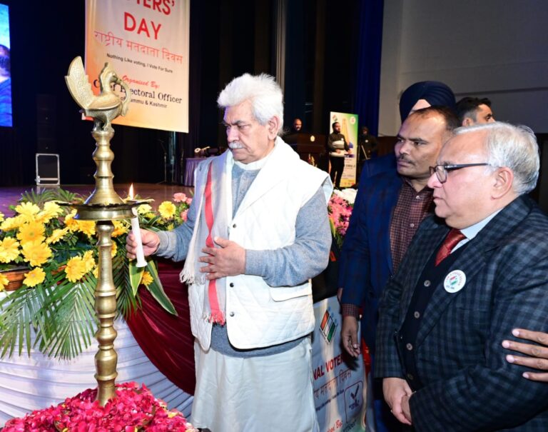 Lt Governor attends 14th National Voters’ Day celebration in Jammu