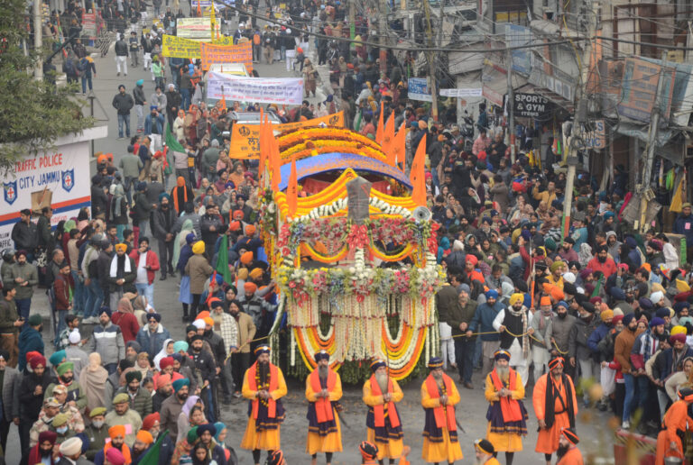 Splendid Nagar Kirtan procession taken out in Jammu