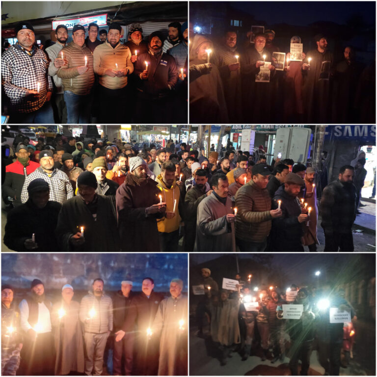 Civil Society B’la holds candle March against Target Killings